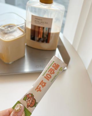 아이비웰니스 빵순이 효소 키위맛 7포 + 석류맛 7포 (총 14포, 2주분) — 5점을 준 리뷰어가 2022년 10월 올린 사용 사진
