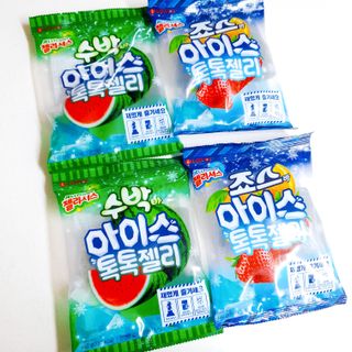 롯데제과 죠스바 아이스 톡톡 젤리 — 4점을 준 리뷰어가 2021년 10월 올린 사용 사진