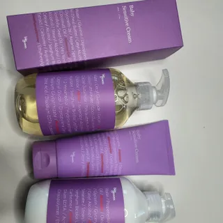 빅그린 베이비라인 3종세트 - 샴푸앤바디워시500ml,올인원로션500ml,바디크림170ml — 4점을 준 리뷰어가 2022년 11월 올린 사용 사진