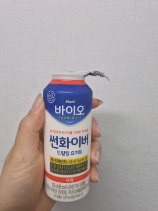 LIVE 매일바이오 썬화이버 드링킹 요거트 — 5점을 준 리뷰어가 2022년 8월 올린 사용 사진