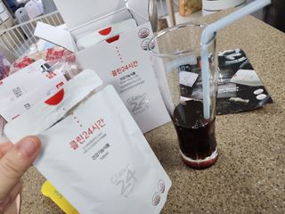 클린24시간 1BOX(5포) + 전용보틀(500ml) — 5점을 준 리뷰어가 2023년 5월 올린 사용 사진