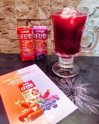 [롯데칠성] 야채듬뿍 더'진한 [롯데칠성] 야채는 이제 COLORFULL! 야채듬뿍  더 진한 레드 4개 +퍼플 4개 (총 8개) — 5점을 준 리뷰어가 2023년 6월 올린 사용 사진