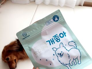 My Pet Care 천연단백질 눈건강에 개좋아 — 5점을 준 리뷰어가 2021년 2월 올린 사용 사진