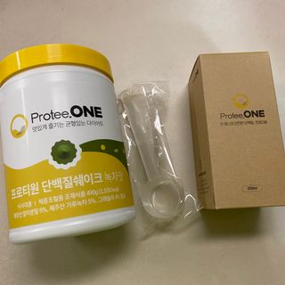 프로티원 단백질쉐이크 녹차맛 2주분 1통+보틀 — 5점을 준 리뷰어가 2021년 3월 올린 사용 사진