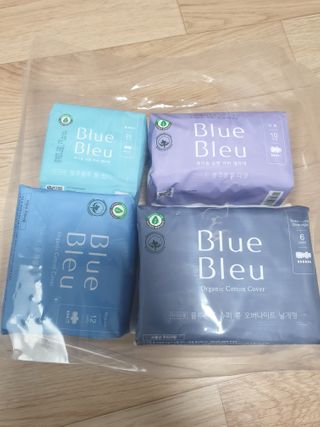 블루블루 유기농 순면 커버 생리대 — 4점을 준 리뷰어가 2021년 1월 올린 사용 사진