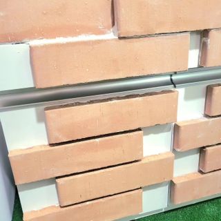 [신흥산업] 붙이는 벽돌 황토 파벽돌 230mm 45장,  욕실 인테리어 실내장식 셀프인테리어 — 5점을 준 리뷰어가 2023년 5월 올린 사용 사진
