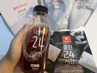클린24시간 1BOX(5포) + 전용보틀(500ml) — 5점을 준 리뷰어가 2023년 2월 올린 사용 사진