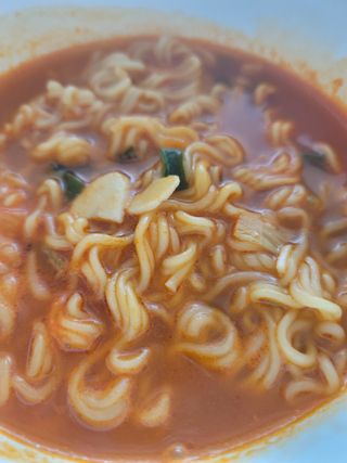 [풀무원] 자연은맛있다 정면, 백면, 홍면  세트 — 5점을 준 리뷰어가 2021년 4월 올린 사용 사진