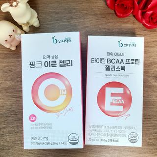인디닥터 면역 생생 핑크 이뮨 젤리 + 타이탄 BCAA 프로틴 젤리스틱 — 5점을 준 리뷰어가 2022년 6월 올린 사용 사진