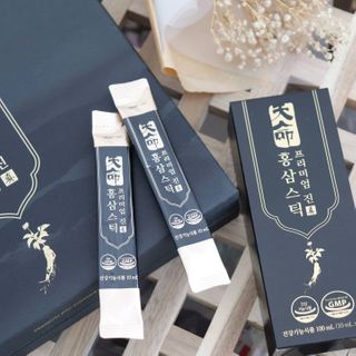 헬스업_천명진프리미엄홍삼스틱_10ml x 30포 — 5점을 준 리뷰어가 2021년 1월 올린 사용 사진