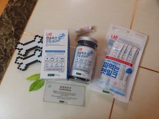 랩솔루션 강아지 영양제 3종 중 택 1 — 5점을 준 리뷰어가 2022년 6월 올린 사용 사진