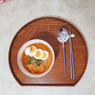 [풀무원] 자연은맛있다 정면, 백면, 홍면  세트 — 5점을 준 리뷰어가 2021년 4월 올린 사용 사진