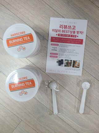 뉴트리션팩토리 하드코어버닝티 오리지널 — 5점을 준 리뷰어가 2021년 8월 올린 사용 사진