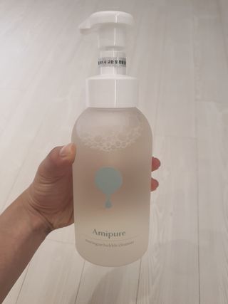 아미퓨어 [라이브] 피부장벽 강화를 위한 머랭 버블 클렌저 천연계면활성제로 온가족 사용가능 — 5점을 준 리뷰어가 2021년 6월 올린 사용 사진