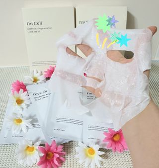 아이엠셀 하이드로 B5 리제너레이션 마스크시트 — 5점을 준 리뷰어가 2021년 4월 올린 사용 사진