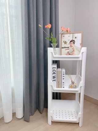 창신리빙 [블랑 다용도 선반 2단, 3단, 4단] 똑똑한 정리 수납 — 5점을 준 리뷰어가 2021년 2월 올린 사용 사진