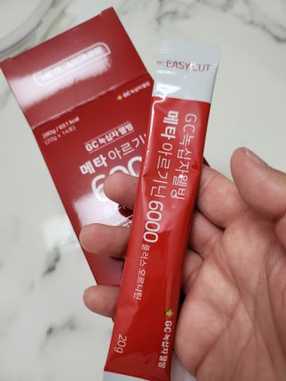 메타아르기닌 GC녹십자웰빙 메타 아르기닌 6000 플러스 오르니틴 — 4점을 준 리뷰어가 2022년 12월 올린 사용 사진