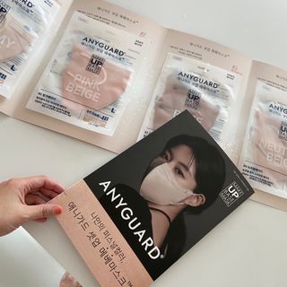 애니가드 셋업메베마스크 (대형 4컬러 + 중형 4컬러) — 4.5점을 준 리뷰어가 2022년 4월 올린 사용 사진