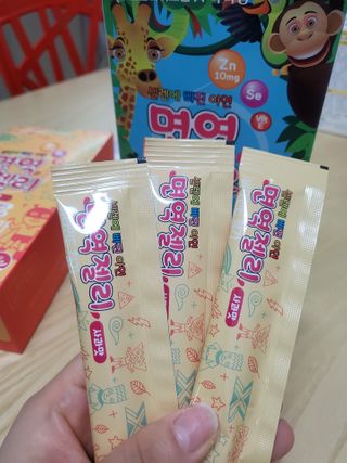 다나음 셀렌에 빠진 아연면역젤리 열대과일맛+사과맛 — 5점을 준 리뷰어가 2021년 2월 올린 사용 사진