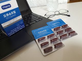 뉴트리션팩토리 비타프렙 오큐슈프림 루테인 오메가3 1050mg — 5점을 준 리뷰어가 2021년 7월 올린 사용 사진