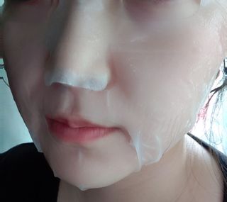 닥터마시멜로 닥터마스멜로 마블러스 아쿠아 클리닉 마스크 — 5점을 준 리뷰어가 2021년 3월 올린 사용 사진
