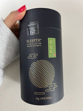 프리마인 자체 기업부설 연구소에서 찾아낸 건강한 수면의 비밀.  슬립토 플러스 30포 — 5점을 준 리뷰어가 2023년 5월 올린 사용 사진