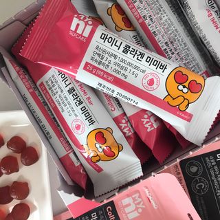 일동제약 마이니 마이니 늘씬날씬 콜라겐 세트 — 5점을 준 리뷰어가 2021년 2월 올린 사용 사진