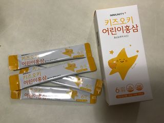 [이뮤니티플러스]우리아이 면역오키, 건강오키 _ 키즈오키 어린이홍삼 10포 1box — 4점을 준 리뷰어가 2022년 1월 올린 사용 사진