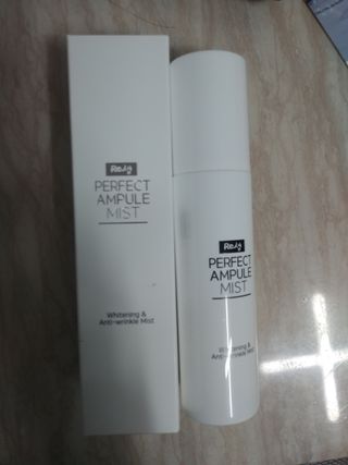 리생 [Re생] 퍼팩트 앰플 이중 기능성 미스트 100ml  피부미백 주름개선 = 총 2개 200ml 증정 — 5점을 준 리뷰어가 2021년 9월 올린 사용 사진