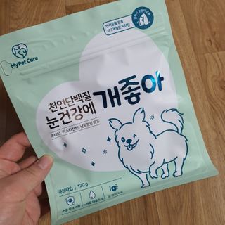 My Pet Care 천연단백질 눈건강에 개좋아 — 5점을 준 리뷰어가 2021년 2월 올린 사용 사진