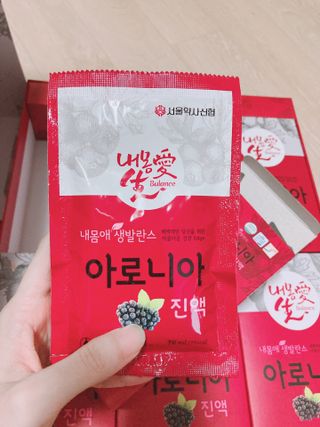 서울약사신협_내몸애생발란스아로니아_70ml x 30포 — 5점을 준 리뷰어가 2021년 6월 올린 사용 사진
