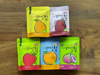 아비삭과일칩 5종 /딸기,사과,배,귤,무화과 5종 — 5점을 준 리뷰어가 2021년 4월 올린 사용 사진