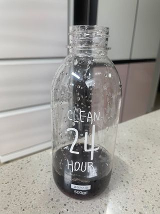 클린24시간 1BOX(5포) + 전용보틀(500ml) — 5점을 준 리뷰어가 2022년 9월 올린 사용 사진