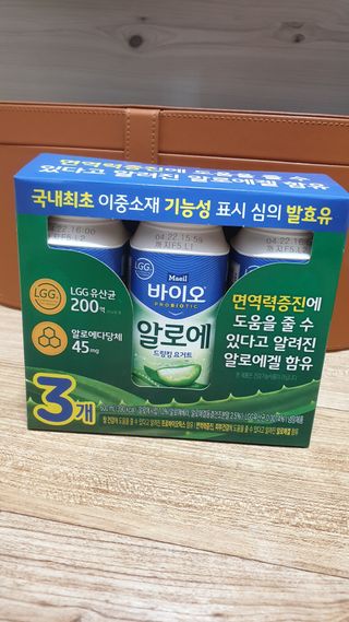 LIVE 매일바이오 알로에 드링킹 요거트 — 5점을 준 리뷰어가 2022년 4월 올린 사용 사진