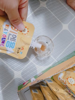 [몸엔용] 어린이, 초등학생의 영양간식 달콤 국산녹용 키엔용  80ml x 10포 — 5점을 준 리뷰어가 2021년 7월 올린 사용 사진
