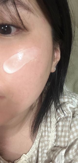 산다화 비타민C 화이트닝 크림 — 4.5점을 준 리뷰어가 2023년 5월 올린 사용 사진