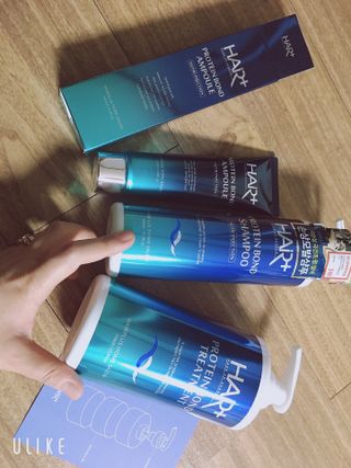 헤어플러스 단백질탈모샴푸 500ml+단백질본드앰플 145ml — 4점을 준 리뷰어가 2021년 3월 올린 사용 사진