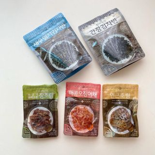 하나마이 [마마쿡] 전 청와대 천상현 셰프의 밑반찬  5종세트(소고기 장조림+연근조림+진미채+간장김자반+새우김자반) — 4점을 준 리뷰어가 2023년 4월 올린 사용 사진