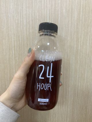 클린24시간 1BOX(5포) + 전용보틀(500ml) — 4.5점을 준 리뷰어가 2022년 12월 올린 사용 사진
