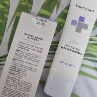 바노바기 코스메틱 바노바기 밀크씨슬 리페어 시카 선스크린 플러스 50ml — 4.5점을 준 리뷰어가 2023년 1월 올린 사용 사진