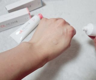 클림 9월 28일, 출시 손 세정의 번거로움을 없앤 핸드크림 — 5점을 준 리뷰어가 2021년 1월 올린 사용 사진
