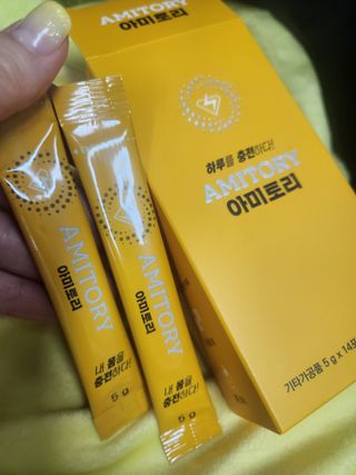 주식회사 씨크릿비에프랩 마시는 아미노산 아미토리 열대과일맛 14포 [1포, 5g / 보틀증정] — 5점을 준 리뷰어가 2023년 2월 올린 사용 사진