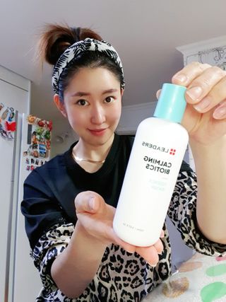 리더스코스메틱 리더스 카밍 바이오틱스 에센스 워터 — 5점을 준 리뷰어가 2021년 2월 올린 사용 사진