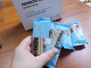 페페로니 클린플러스 덴탈오리껌 10g x 14p — 5점을 준 리뷰어가 2021년 7월 올린 사용 사진