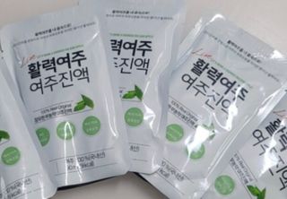 참유원 특허제조 활력 여주진액 여주즙 50포 — 5점을 준 리뷰어가 2022년 1월 올린 사용 사진