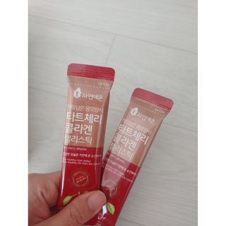 자연에온 가득담은 몽모랑시 타트체리 콜라겐 젤리스틱 — 5점을 준 리뷰어가 2021년 1월 올린 사용 사진