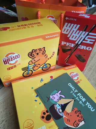 광동생활건강 [광동] 비타500데일리스틱  ★빼빼로데이★ 30포+70포+ 뚱랑이스티커+빼빼로+쇼핑백 — 5점을 준 리뷰어가 2022년 11월 올린 사용 사진