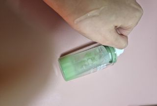 김정문알로에 큐어 큐어 알로에 리프레쉬 젤리 세럼, 큐어 알로에 하이드로 젤리 크림 — 5점을 준 리뷰어가 2021년 2월 올린 사용 사진