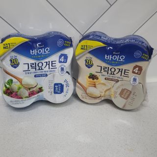 매일바이오 그릭요거트 오리지널 플레인 4개, 로스터리 커피믹스 4개 — 4점을 준 리뷰어가 2021년 12월 올린 사용 사진