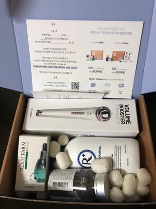 루토닉스 믿쓰박스 볼륨부스터 두피 홈케어 솔루션 — 5점을 준 리뷰어가 2021년 12월 올린 사용 사진